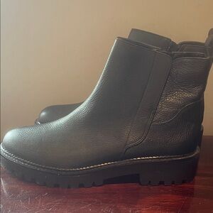 Nordstrom Water Resistant Black Boots